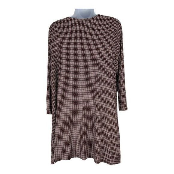 J. Jill Wearever Collection Geometric Print Tunic Size Medium Rayon Blend - Picture 8 of 8